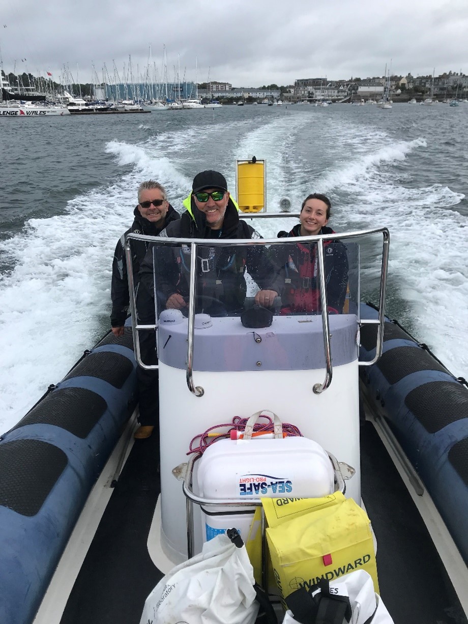 River sampling on the Tamar Estuary