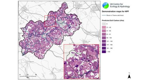 AgZero+ demonstration map MASSAT soil carbon