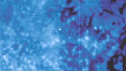 Soil Wetness Explorer app map portion