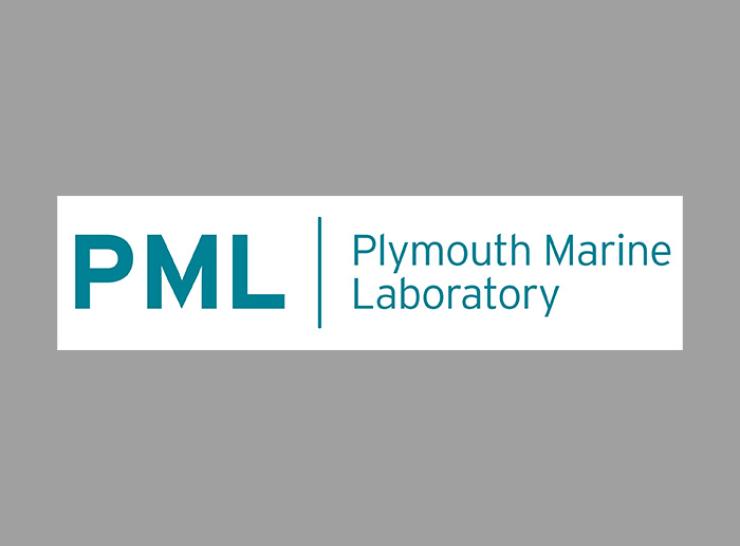Plymouth Marine Laboratory logo on grey background